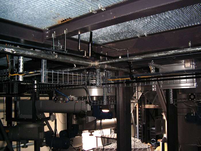 Industrielle Anlage von innen
